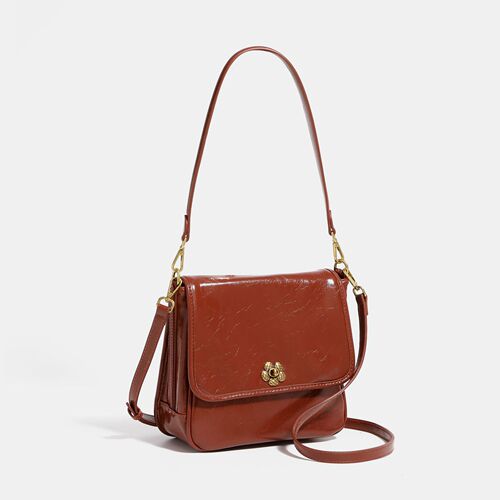 Hand-stitched texture retro tote bag with underarm handle, women's  new niche light-luxury tote bag, crossbody single-shoulder bag with a high-end feel.