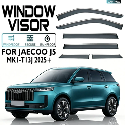 rain eyebrow [Global], Rain shield - standard-packaging-without-logo-6pcsjaecoo-j5j5-evmk1-t13j-2025pcwith-bright-strip-rain-shield