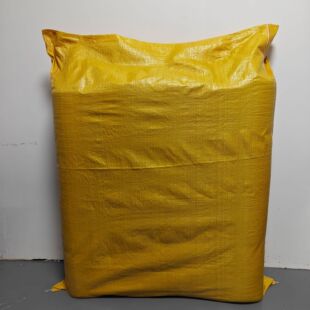Thick yellow woven bag wholesale clothing delivery logistics express packing bag large moving storage bag snakeskin bag