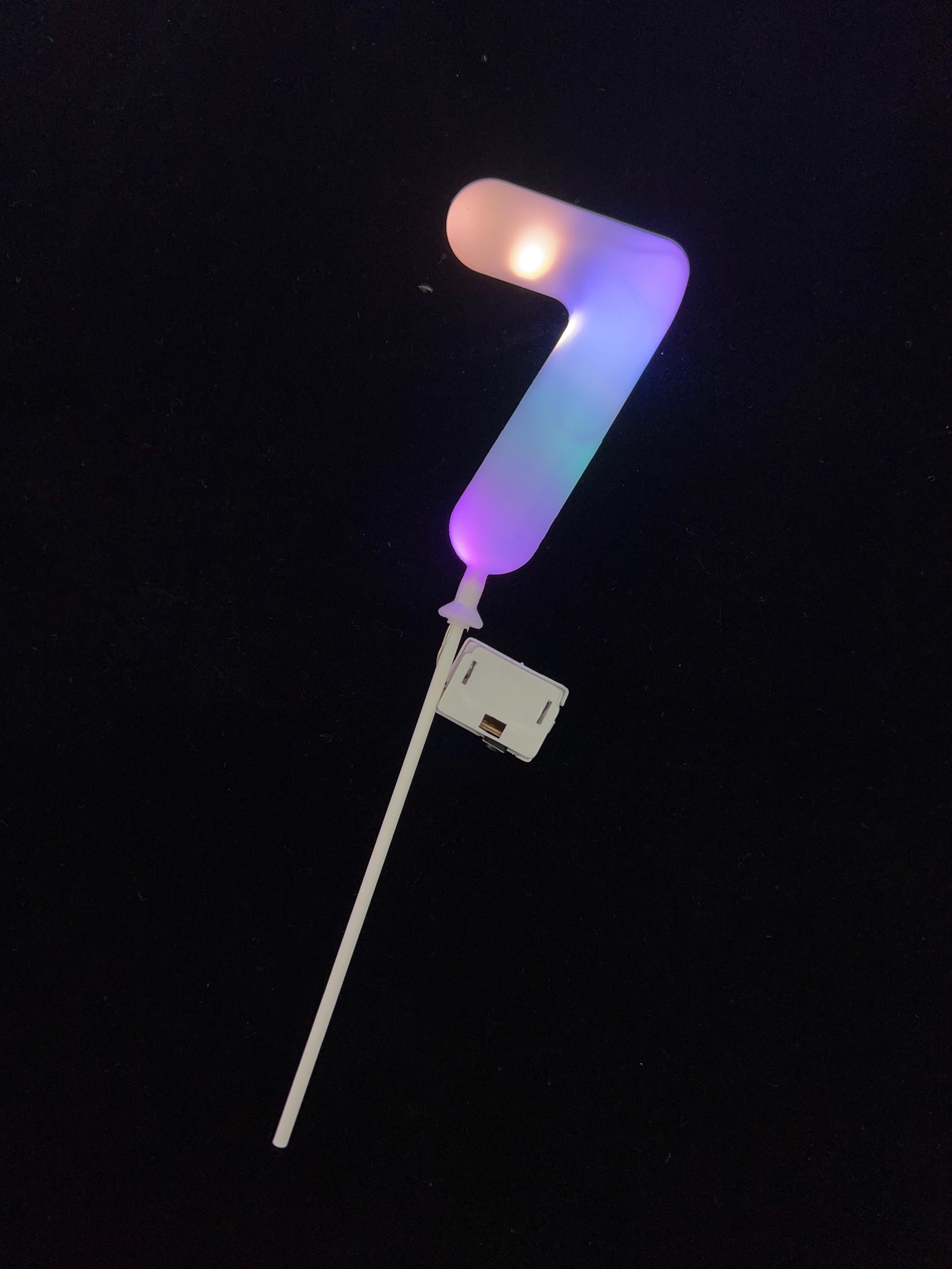 Decoración LED para torta de cumpleaños