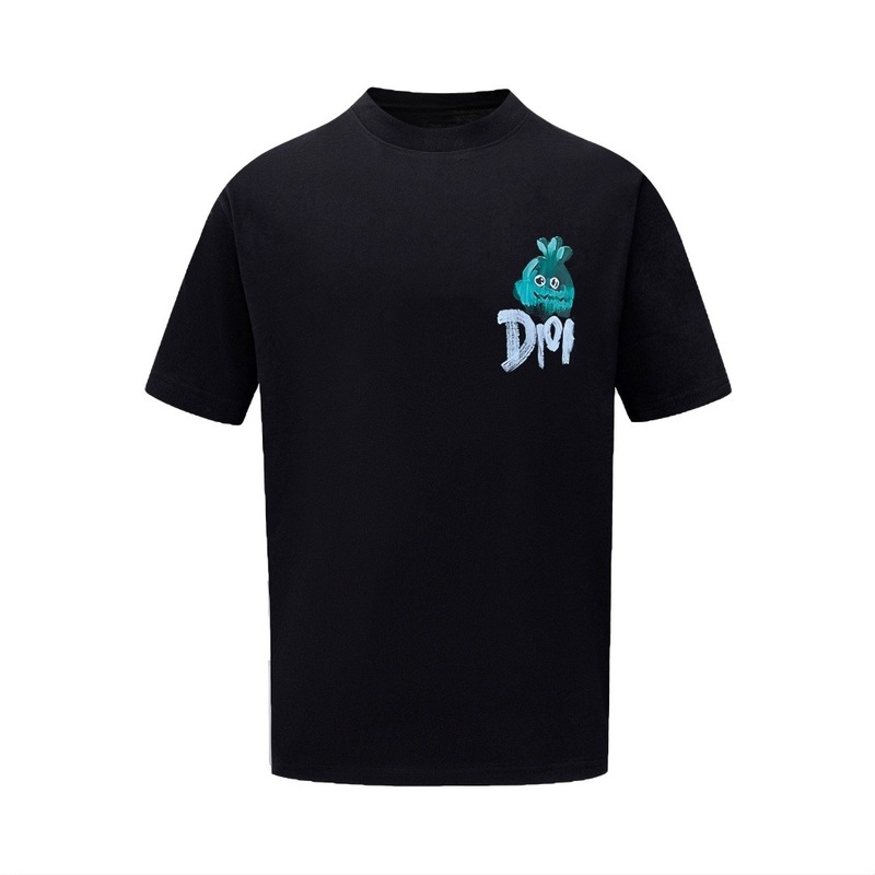 D's 夏春 Tシャツ トレンド 万能 半袖 プリント レタード コットン ゆったり ラウンドネック 絶妙な Tシャツ|undefined