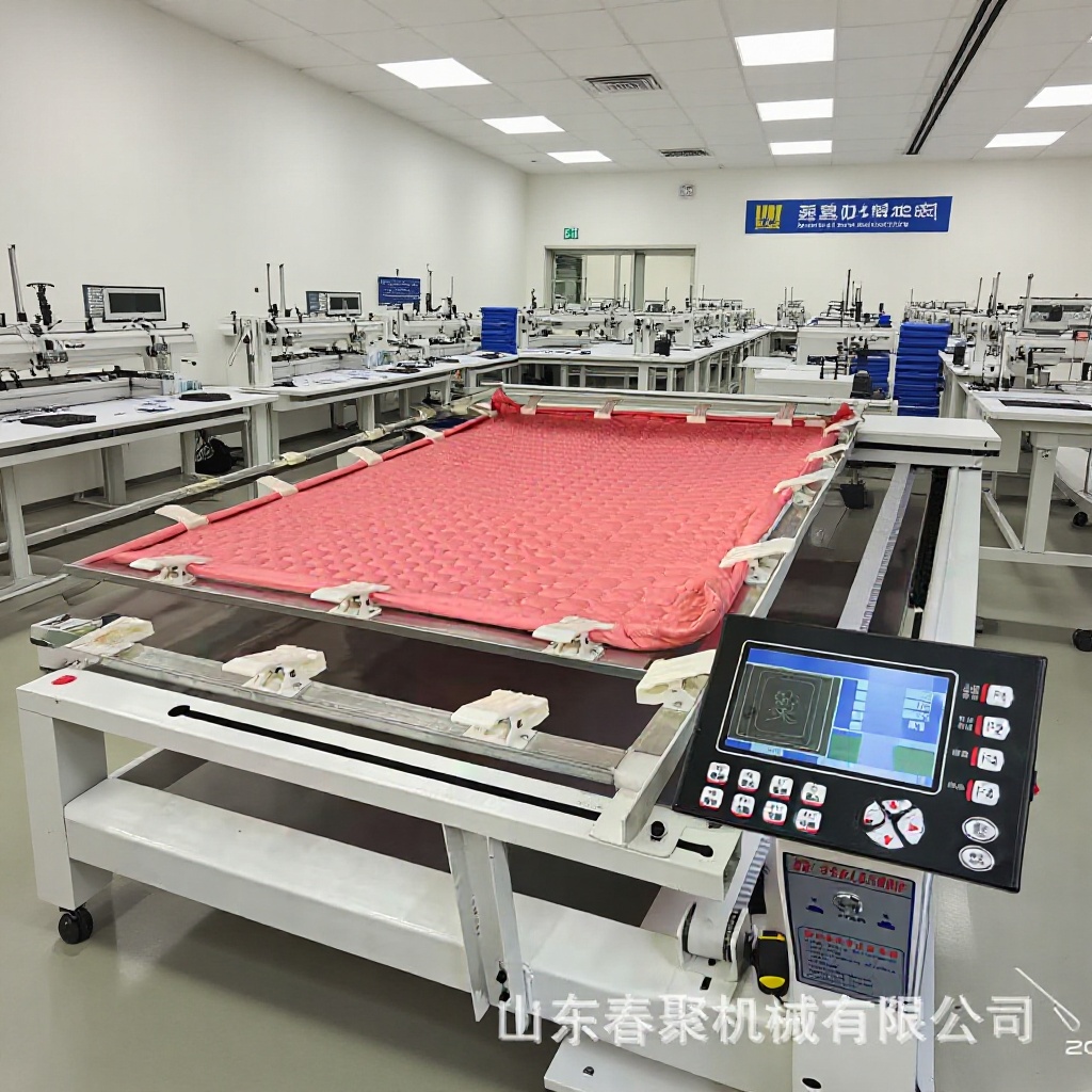 Máquina de coser totalmente automática, máquina de acolchar con depuración uno a uno, máquina de acolchar CNC computarizada de alta velocidad y estable de una sola aguja.