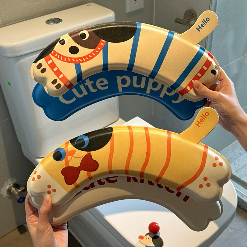 2025 Новый коврик для туалета щенка таксы, водонепроницаемый, универсальный, с нейтральным клеем, для индивидуального сиденья унитаза