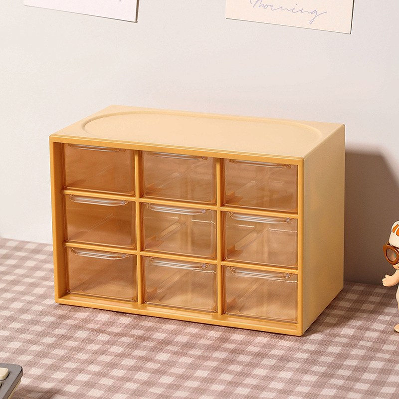 El escritorio de nueve Palacios tipo cajón contiene la caja, la Caja de pegatinas de guka, el Gabinete de joyas femeninas del escritorio se divide en pequeñas casillas para ordenar el contenido.