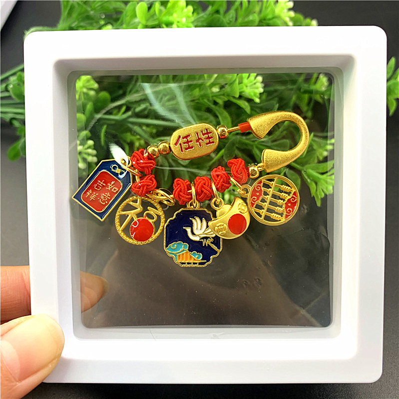 子供の驚き安全ピンの携帯ストラップ赤ちゃんの驚き防止レトロなアクセサリーのペンダント妊婦の平安ブローチ