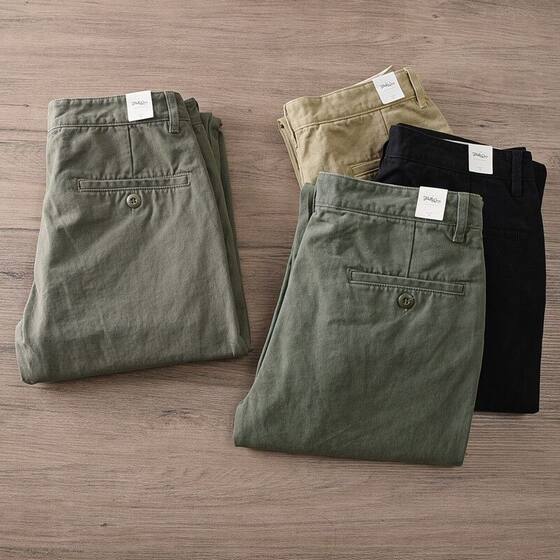 Work Pants for Men, Spring & Fall Straight Work Pants, Loose, Stain-Resistant and Wear-Resistant, Large Size Labor Protection Pants