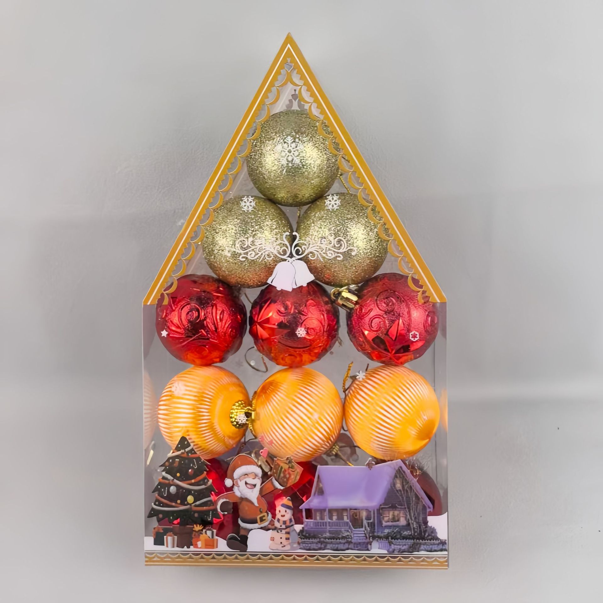 Nuevos adornos de Navidad transfronterizos colgantes de Navidad Bolas de Navidad Set Bolas de Navidad Colgantes de árbol de Navidad Caja de regalo Bolas de Navidad G image 14