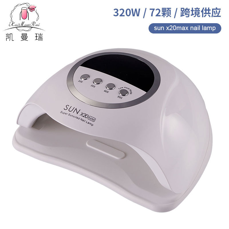 Lámpara de uñas transfronteriza con 72 LED, lámpara de fototerapia UV de alta potencia para gel de esmalte de uñas, lámpara de curado especial para salón de uñas de secado rápido.