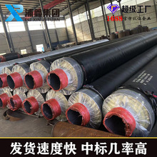 定制内外滑动蒸汽保温钢管 预制直埋蒸汽保温管输送高温热力管道