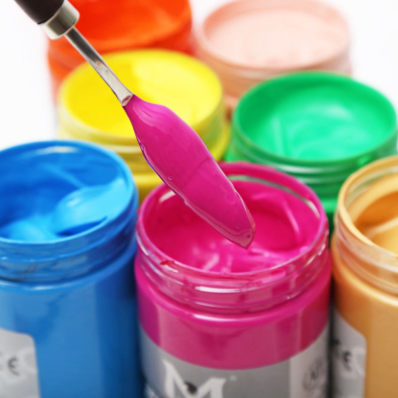 美邦创意丙烯颜料300ml墙绘彩绘手绘diy球鞋纺织涂鸦防水墙绘颜料