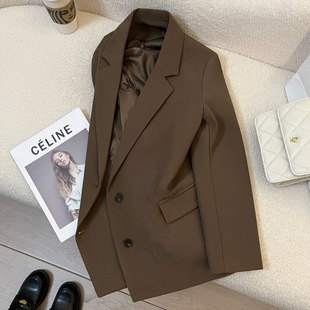 Blazer Women's 2025 Spring and Autumn New Korean Style High-End Casual Suit Temperament Small Person
