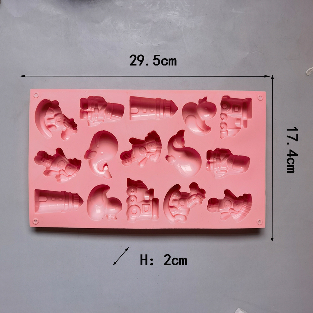 15 chicas troyanos 383 molde de silicona para pastel de chocolate molde de pan herramientas de panadería