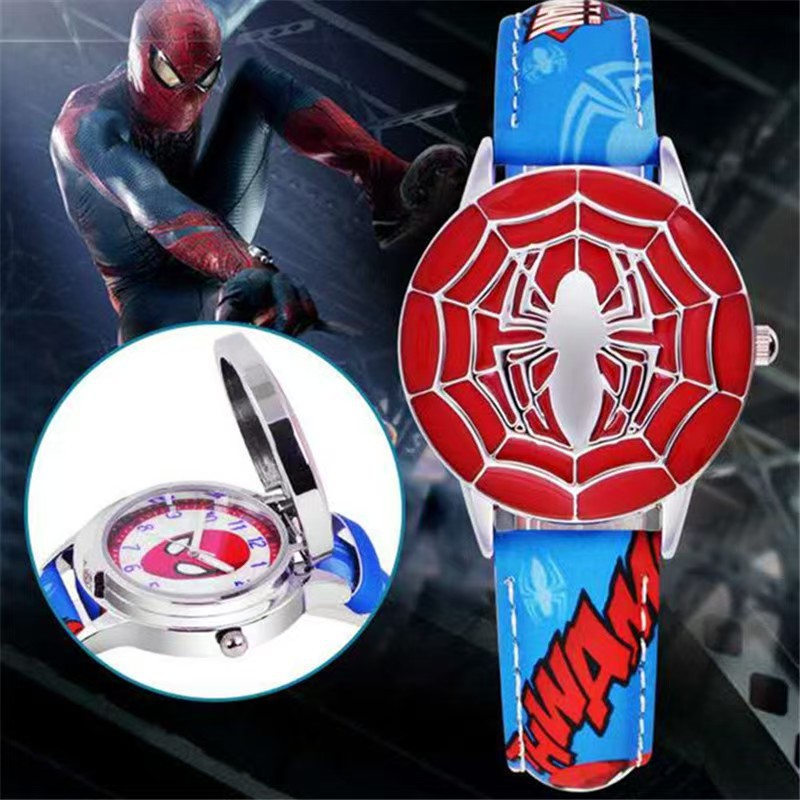 New League of Legends Children's Watch Anime Cartoon Spider-Man Boys and Girls Student Quartz Watch