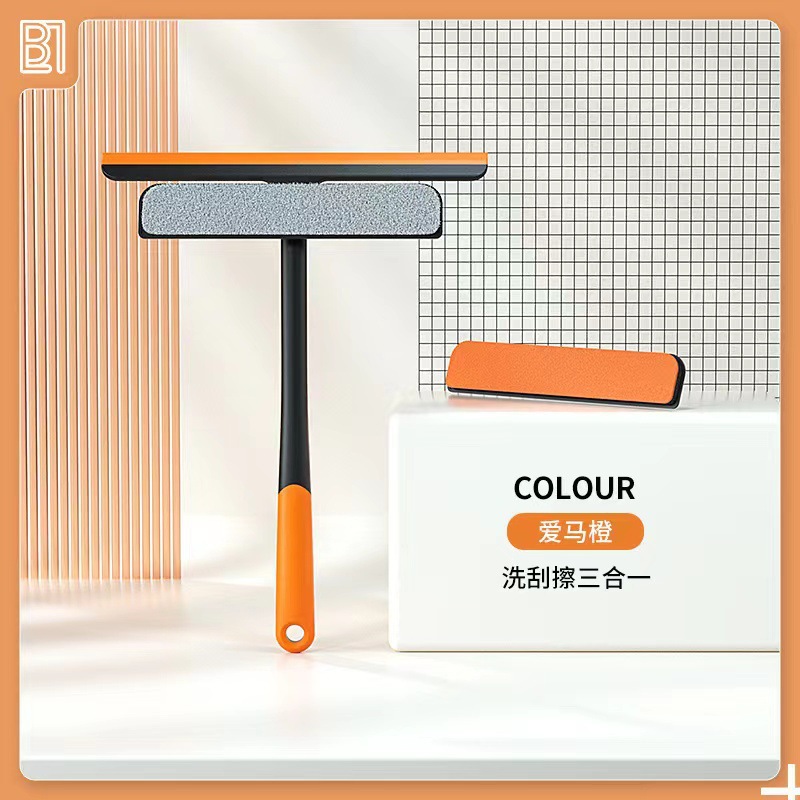 Triple multi-function screen window clean Artifact Washable Cleaning brush window Glass Windshield wiper household tool