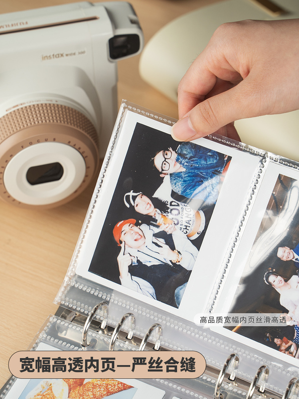 ✅ Wide Format Instant Photo Album Paper Wide400/300 Card Album Loose-Leaf Five 5inch Storage Binder