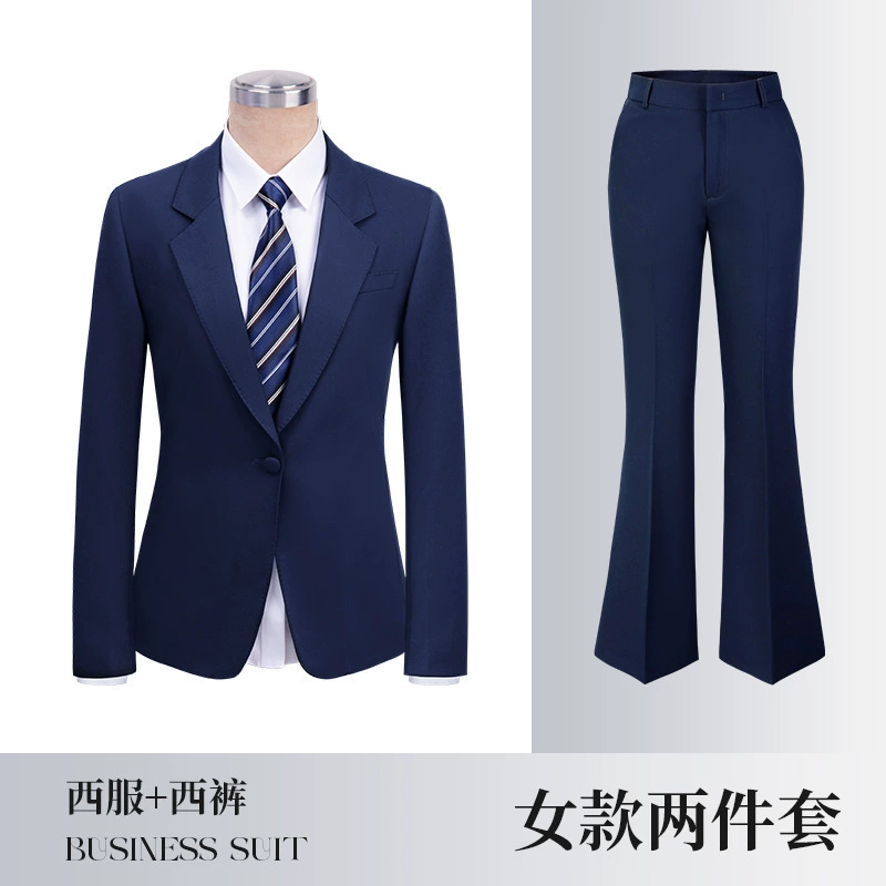 High-end black green suit, jewelry for work
