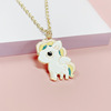 Cartoon cute necklace, metal chain, suitable for import