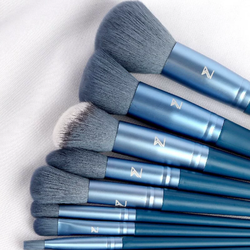 Brush, blue handheld soft bag, 13 pieces