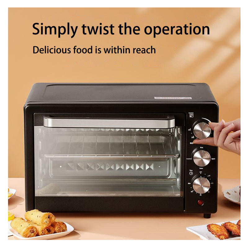 Oven Household Baking Electric Oven Multi-Functional Fully Automatic Large Capacity All-In-One Oven Steaming Bread Cross-Border Wholesale