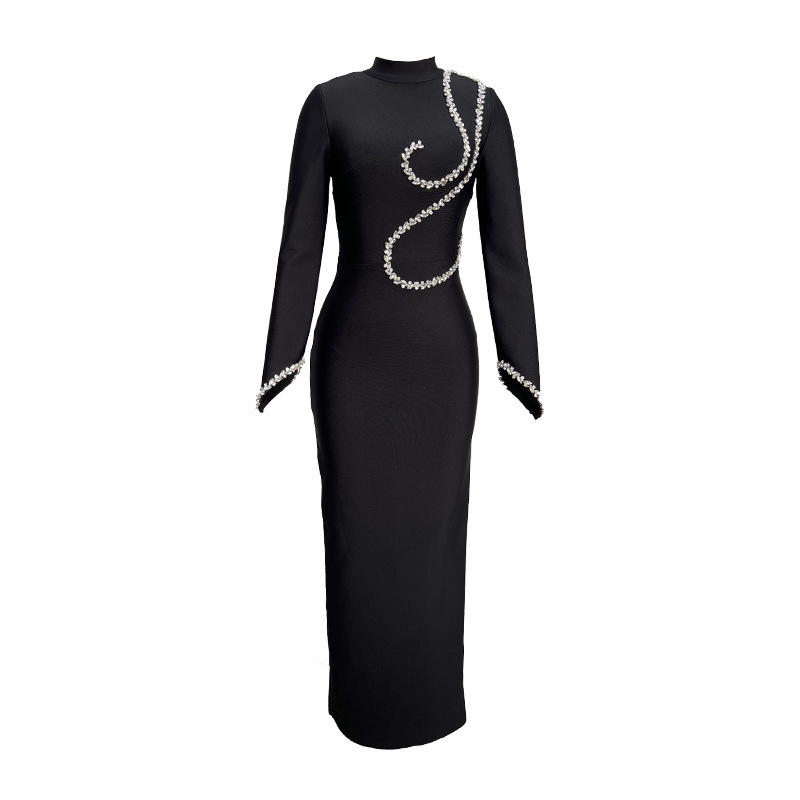 (Cross-border trading), glass elastic bandage, evening dress, Amazon 5
