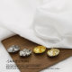Chanel Style Metal Button Fashion Flower Shirt Button Tweed Coat Jacket Sweater dress Decorative Buckle