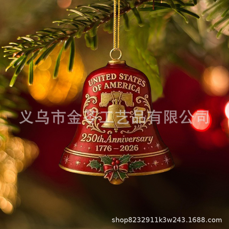 创意新款亚克力平面250周年纪念装饰品圣诞节场景挂件装饰品|undefined
