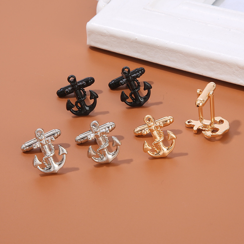 nuovi gemelli ancora tendenza moda personalità uomini e donne affari camicia polsino chiodo accessori Gemelli_voghion.com