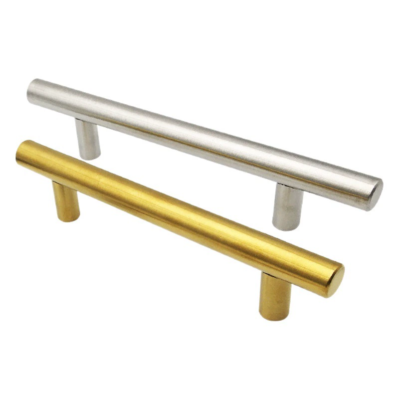 T-тип ручки для кухонного ящика дверной ручки круглый трубчатый шкаф ручка для мебели фурнитура из нержавеющей стали полые ручки