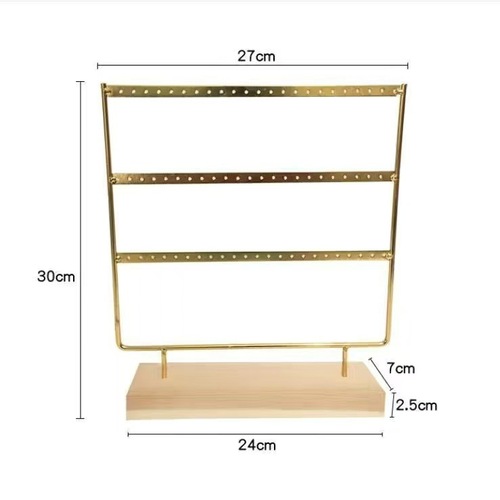 Desktop Acrylic Earring Ring Rack, Earring Storage Stand Accessory Display Stand Home Iron Jewelry Hook Earring Pendant Rack