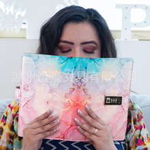 跨境专供A5创意密码本手帐带锁日记本学生手账本简约精致笔记本子