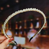 Woven hair accessory for bride handmade, Japanese headband from pearl, hairgrip with bow, hairpins, Korean style