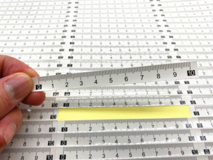 Self-Adhesive Scale, Transparent Self-Adhesive Ruler, Middle-Partition Self-Adhesive Ruler, Can Be Pasted, Waterproof Reverse Ruler