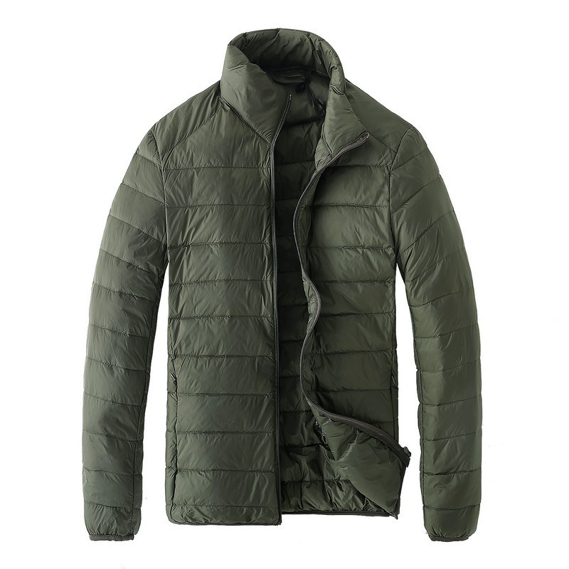 2023 nueva chaqueta acolchada de algodón con plumas de invierno para hombres chaqueta acolchada de algodón ligera de moda casual chaqueta acolchada de algodón pequeña para hombres abrigo de invierno para hombres