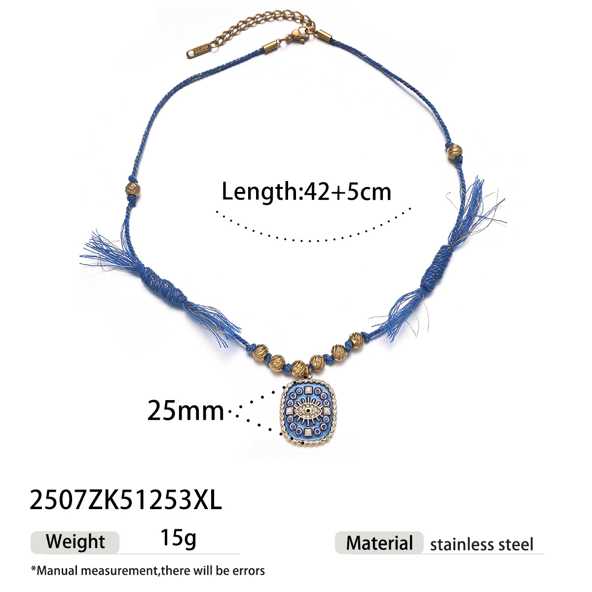 Collar de acero inoxidable de la UE y los Estados Unidos de la mujer no se desvanece amor collar de tejido de cuerda gruesa joyas de lujo ligero collar clavícula
