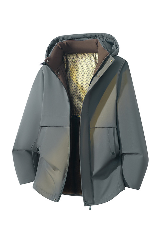 Plus-Size Cross-Border Foreign Trade Parka Dad Winter Coat Middle-Aged and Elderly Men's Cotton-Padded Jacket with Fleece and Thickened Grandpa Cotton Coat