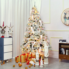 Christmas decoration Christmas tree household 2.1 large package 1.5/1.8 meters encrypted flocking pink window decorations