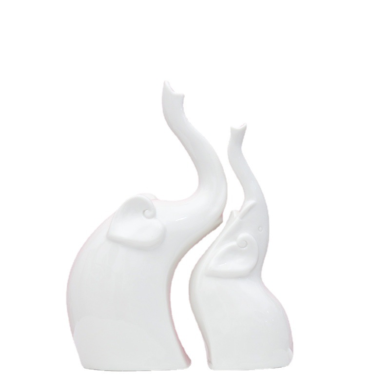 Estilo nórdico de cerámica artesanía decoración al por mayor TV gabinete moderno abstracto decoración del hogar blanco porcelana decoración creativa