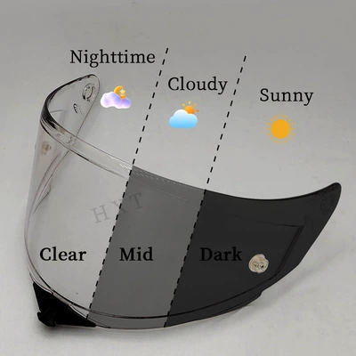 Universal New Model Ttrevo Dəbilqə (Kaska) aksesuarları - transparent-turns-black-universal-for-all-seasons