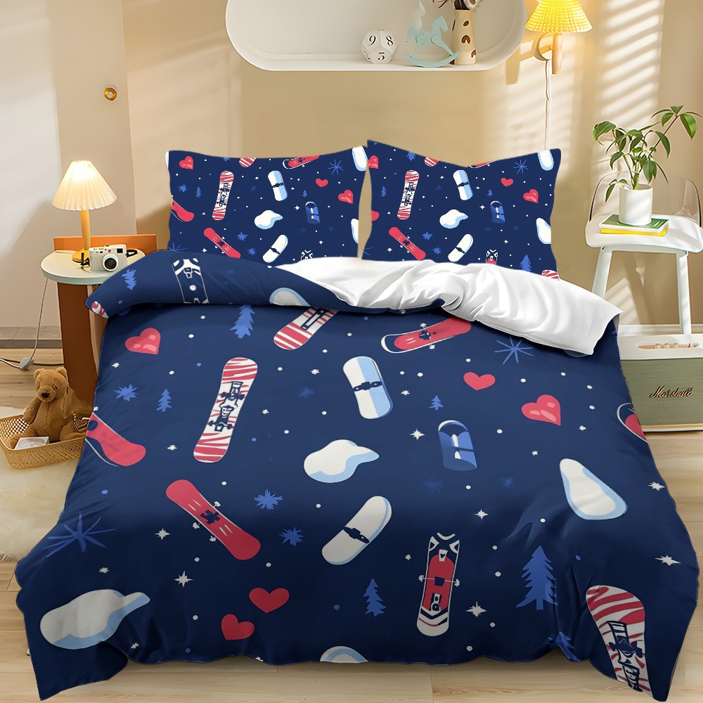 Cartoon Astronaut Digital Printed Edredon Kit Textile Transpirable Transfronterizo Fuente TEMU / JIT