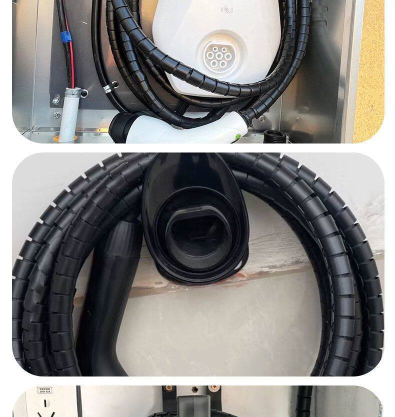 New Energy Vehicle Home Charging Station Cable Protection Sleeve Ac Charging Gun Cable Protection Wear-Resistant Spiral Shell
