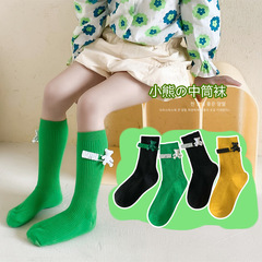 女童長筒襪腿襪寶寶ins韓版女寶中筒襪女寶長襪兒童小腿襪  代發