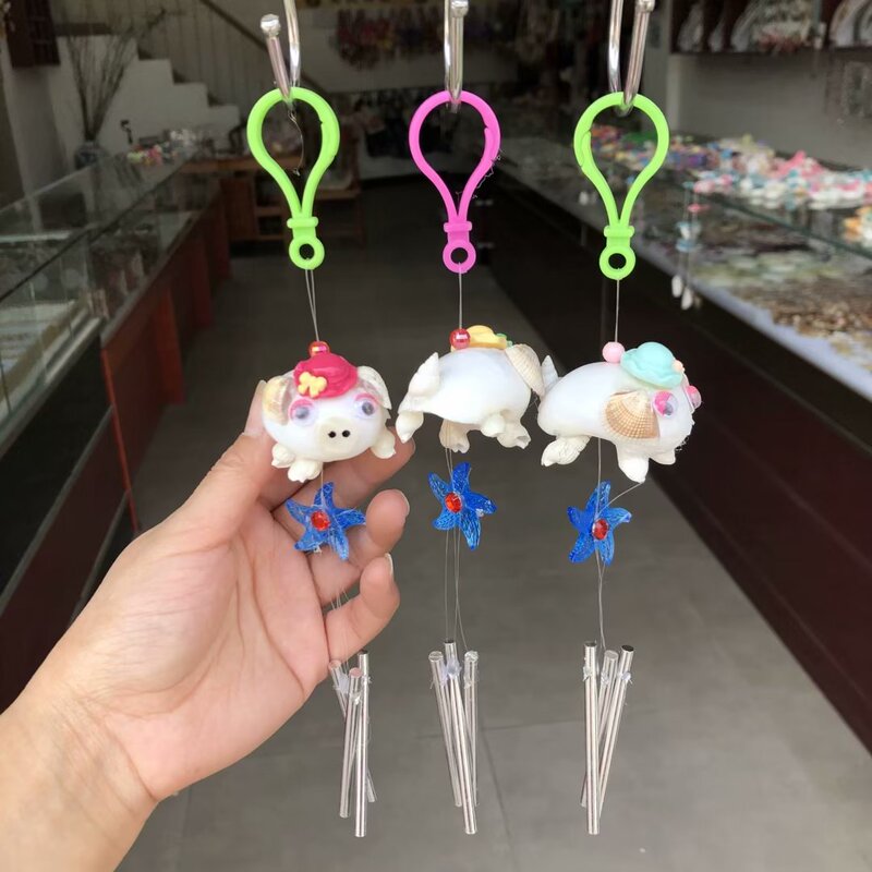 天然サザエ貝殻風鈴工芸品の飾り飾り|undefined