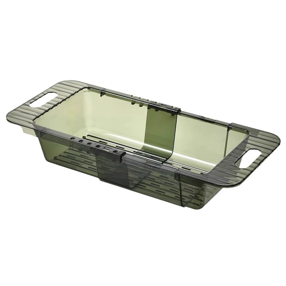 Kitchen retractable drain rack push-pull sink drain basket sink dishwashing filter basket sink vegetable fruit basket