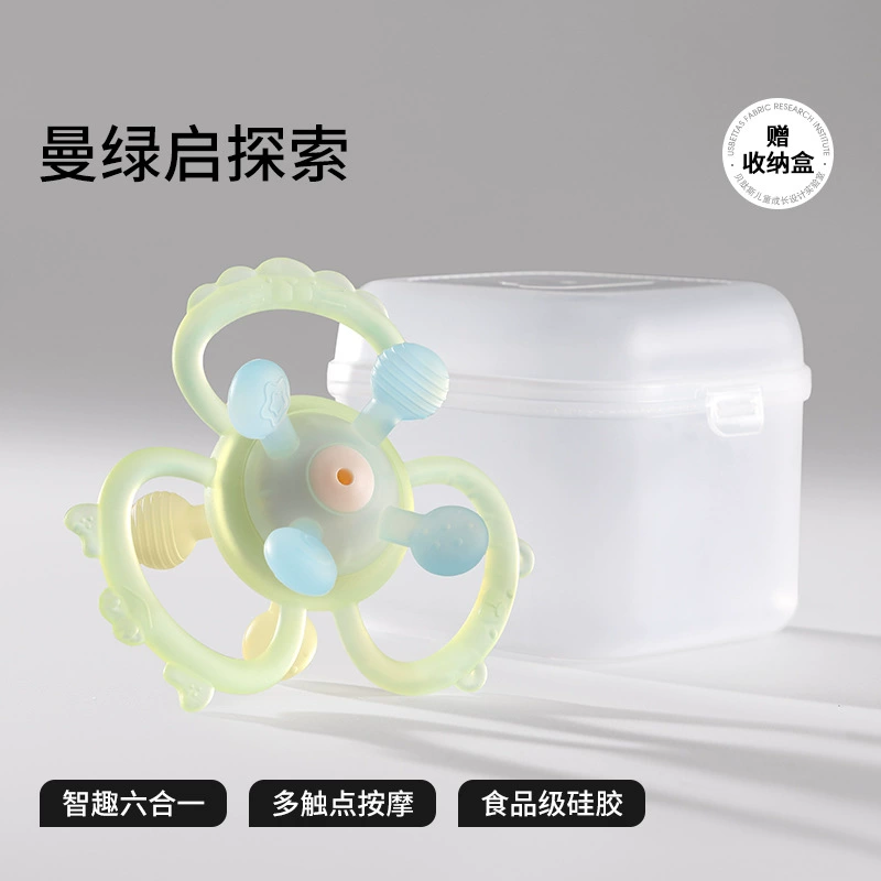 贝肽斯 Children's grabber, silicone toy, teether, can bite, 6 month, 1 years