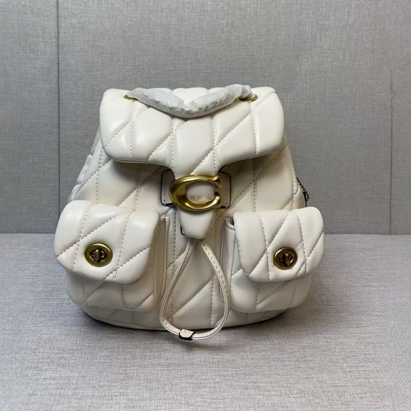 Coach C's New Women's Tabby Backpack Quilted Goatskin Chain School Bag Fashionable One-Shoulder Satchel Cross-Body Backpack Coach C's New Women's Tabby Backpack Quilted Goatskin Chain School Bag Fashionable One-Shoulder Satchel Cross-Body Backpack