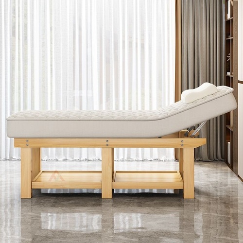 Beauty bed, solid wood latex mattress, special bed for beauty salon, moxibustion tattoo, massage, massage, physiotherapy, ear picking SPA bed