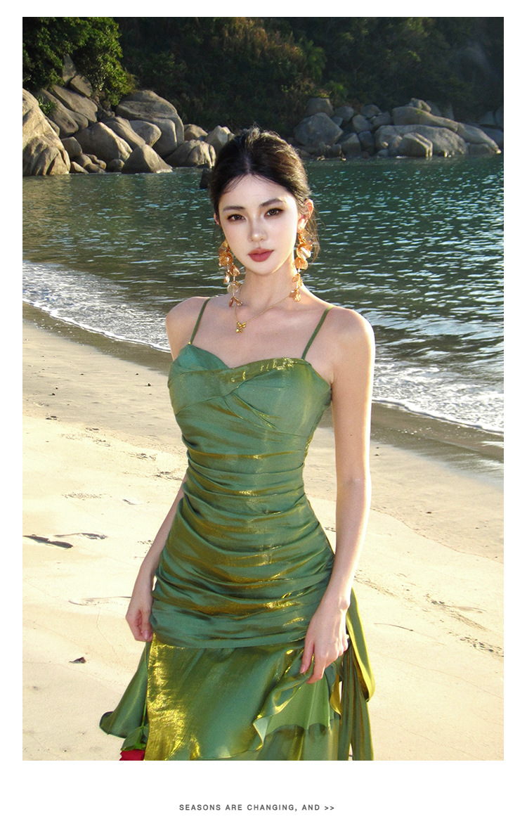 High Waist Waist Line Wholesale Women's Elegant Streetwear Solid Color Evening Party Cocktail Party Strapless Sleeveless Strap Dress Party Dress