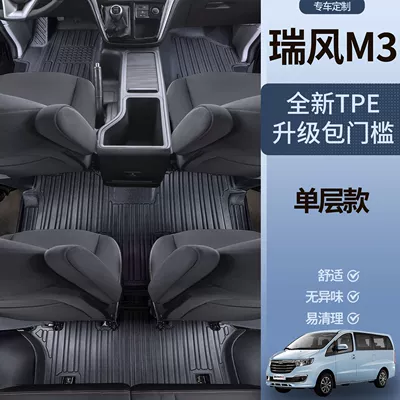 Surrounding Refine M3 Interior Accessories | Universal Foot Pad - tpe-door-sill-mats-jac-ruifeng-m3