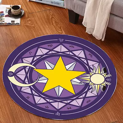 Chair Decoration Magic Carpet, Avtomobil döşəmə paspasları - purple-magic-circle-6060-second-generation-diatom-mud
