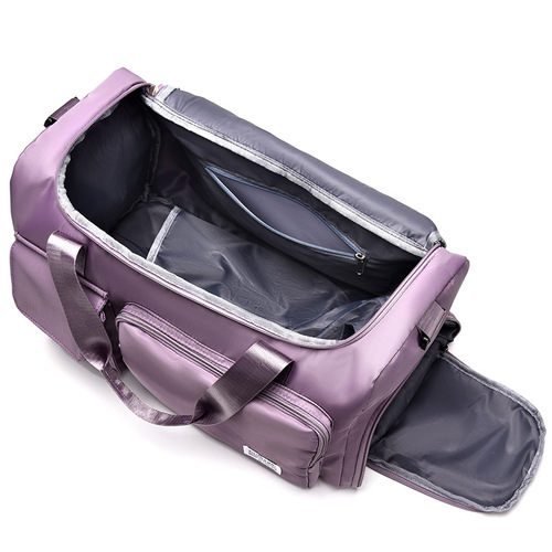 Large-capacity short-distance travel bag for women with dry and wet separation straps for shoes sports fitness bag casual student luggage bag for men
